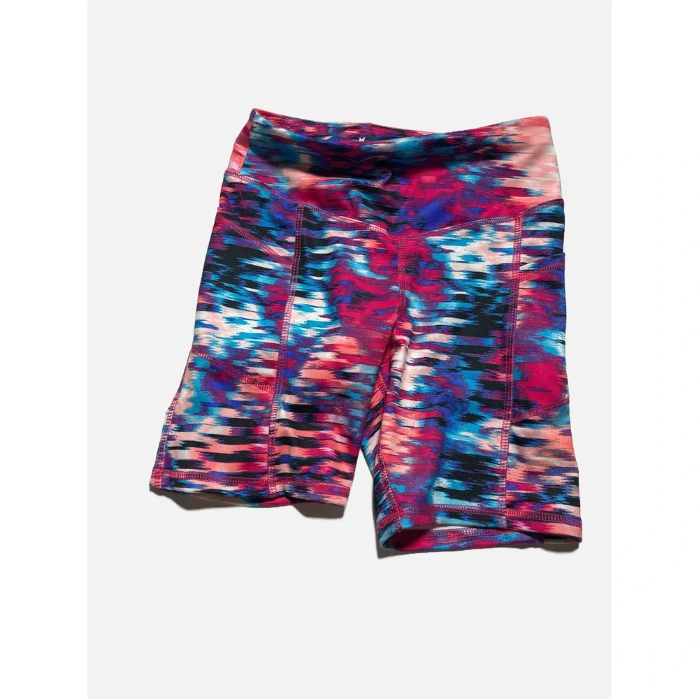 Member's Mark Active Set Kids M 7/8 Pink Blue Fuchsia Blast Shorts Sports Top